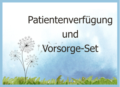 Patientenverfügung und Vorsorge-Set